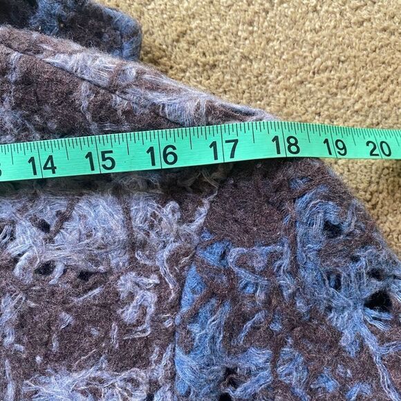 LOTTA STENSSON HANDMADE ARTIST WOVEN FULL LENGHT COAT  VINTAGE EUC MEDIUM - Picture 13 of 13